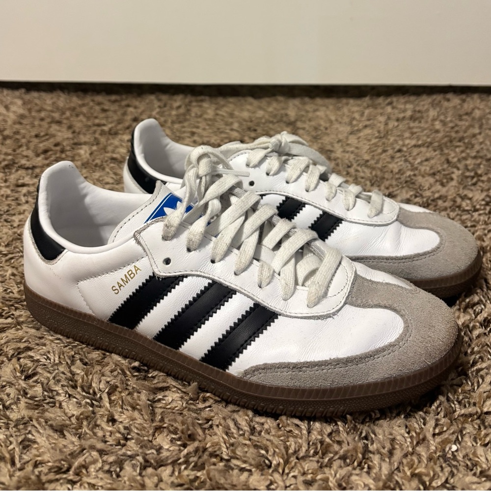 Adidas Samba Classic White and Black Shoes